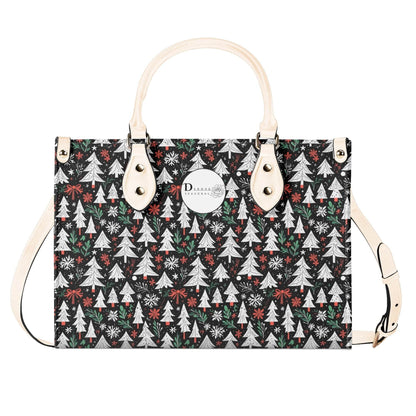 Christmas Tree Luxury Women Leather Handbag (3 sizes) - DeRose Seasonal