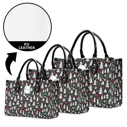 Christmas Tree Luxury Women Leather Handbag (3 sizes) - DeRose Seasonal
