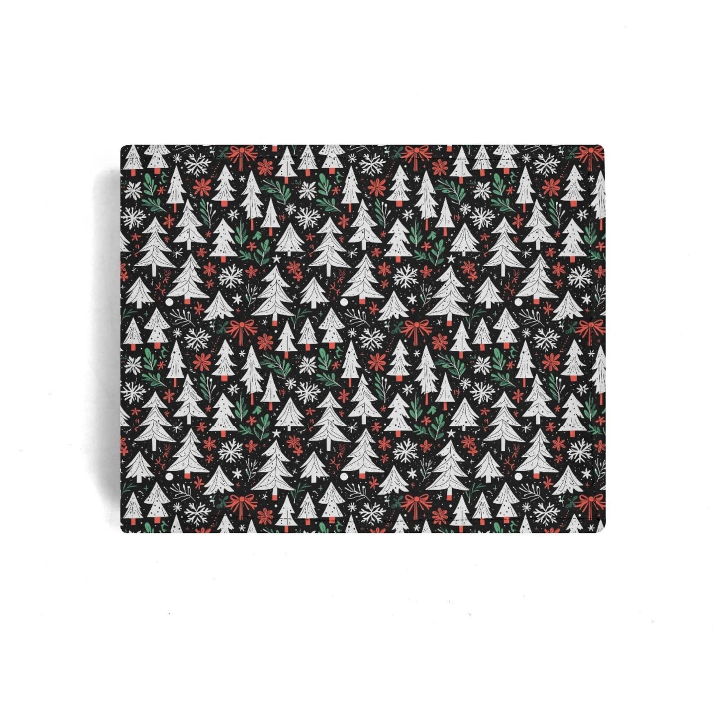 Christmas Tree Men's Minimalist Leather Folded Wallet - DeRose Seasonal