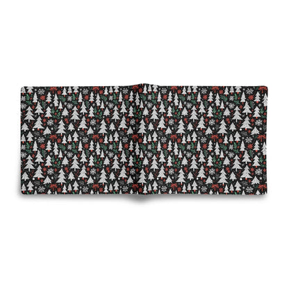 Christmas Tree Men's Minimalist Leather Folded Wallet - DeRose Seasonal