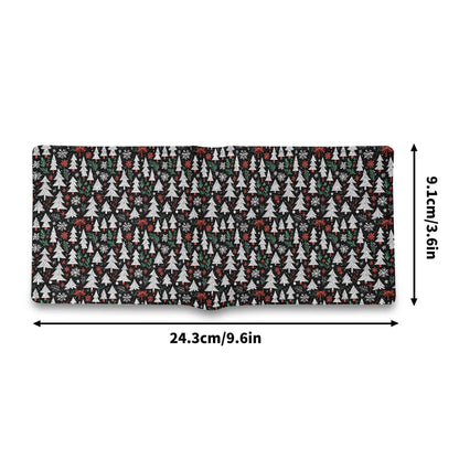 Christmas Tree Men's Minimalist Leather Folded Wallet - DeRose Seasonal