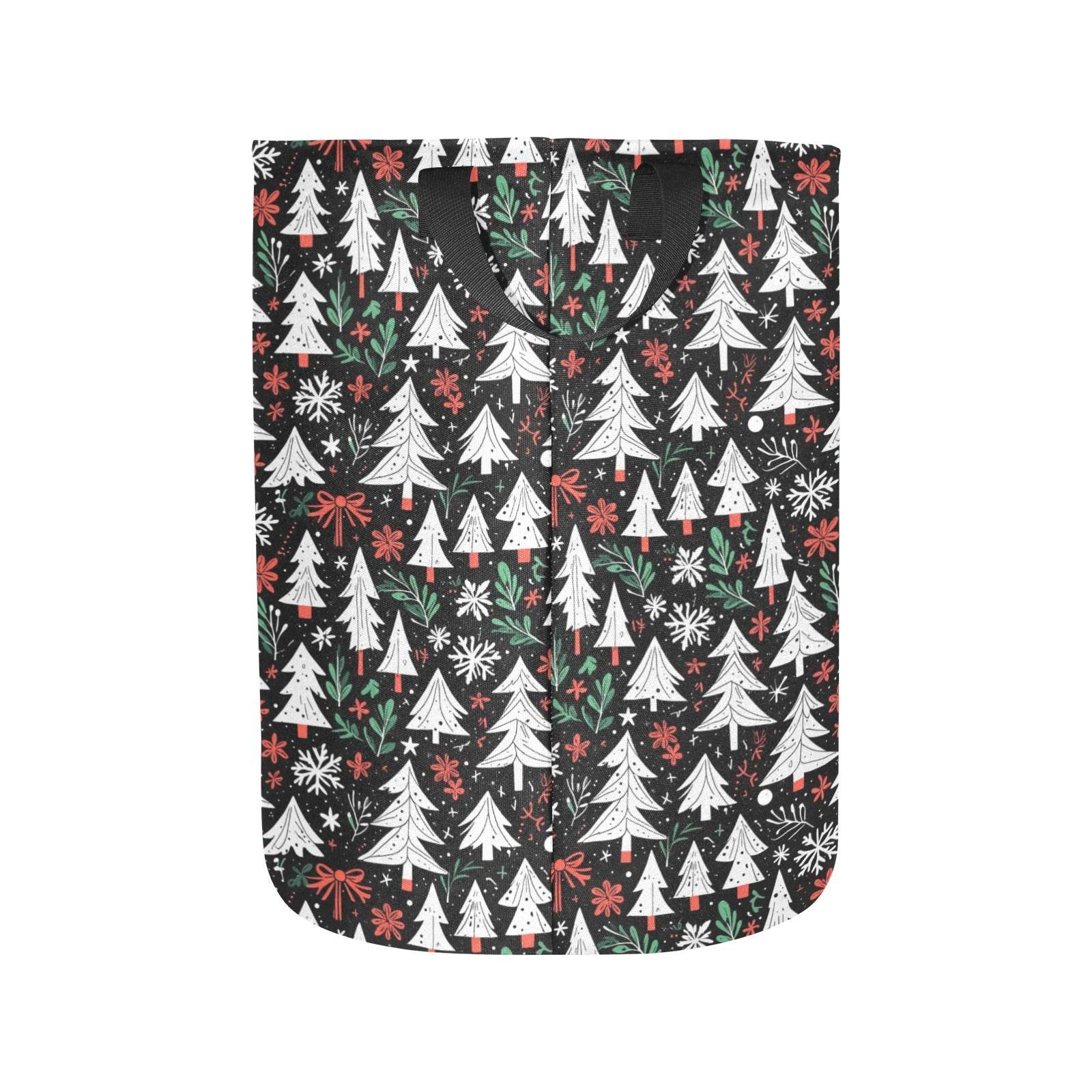 Christmas Tree Polyester Laundry and Blanket Basket - DeRose Seasonal