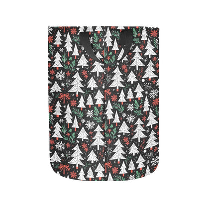 Christmas Tree Polyester Laundry and Blanket Basket - DeRose Seasonal