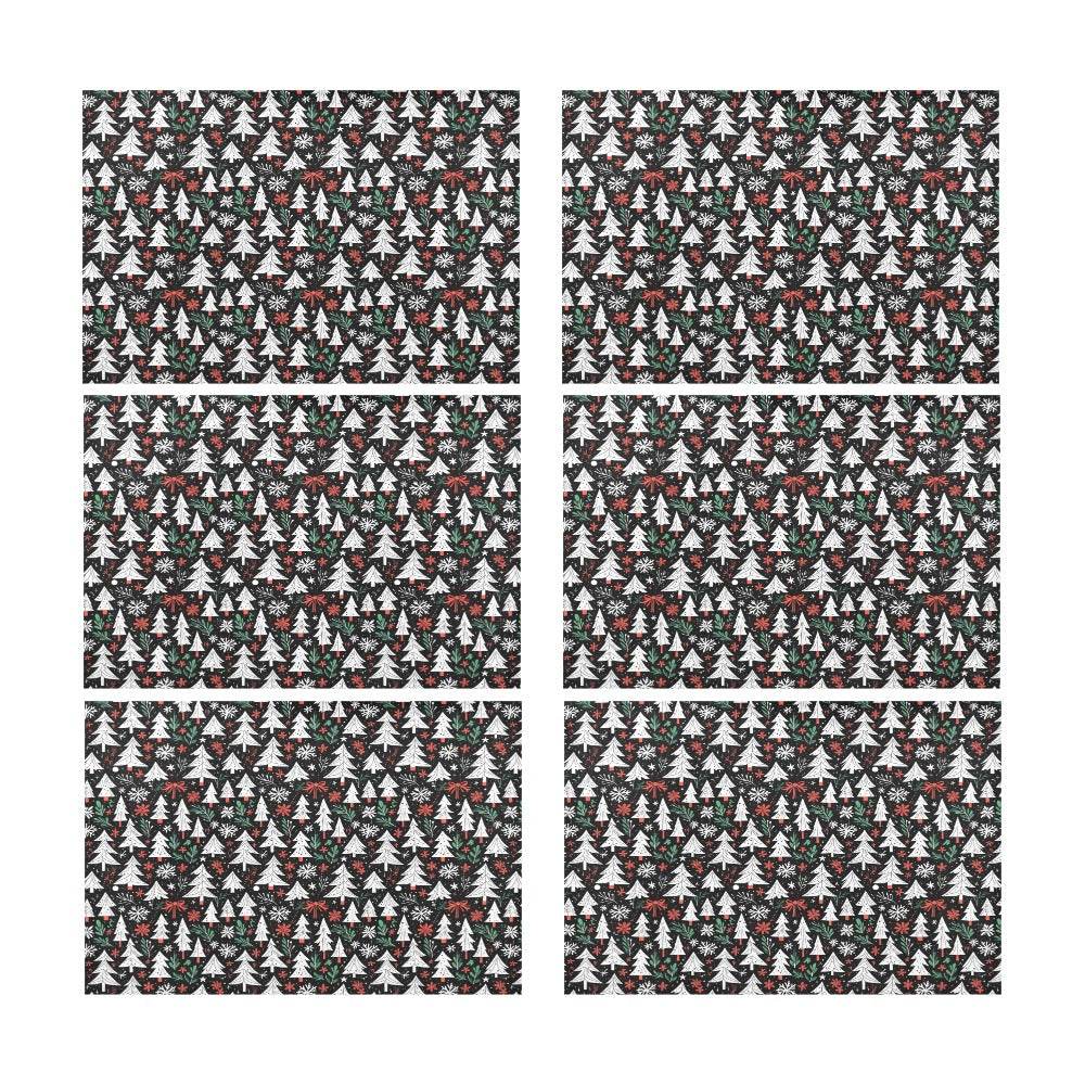 Christmas Tree Table Placemat (set of 6) - DeRose Seasonal