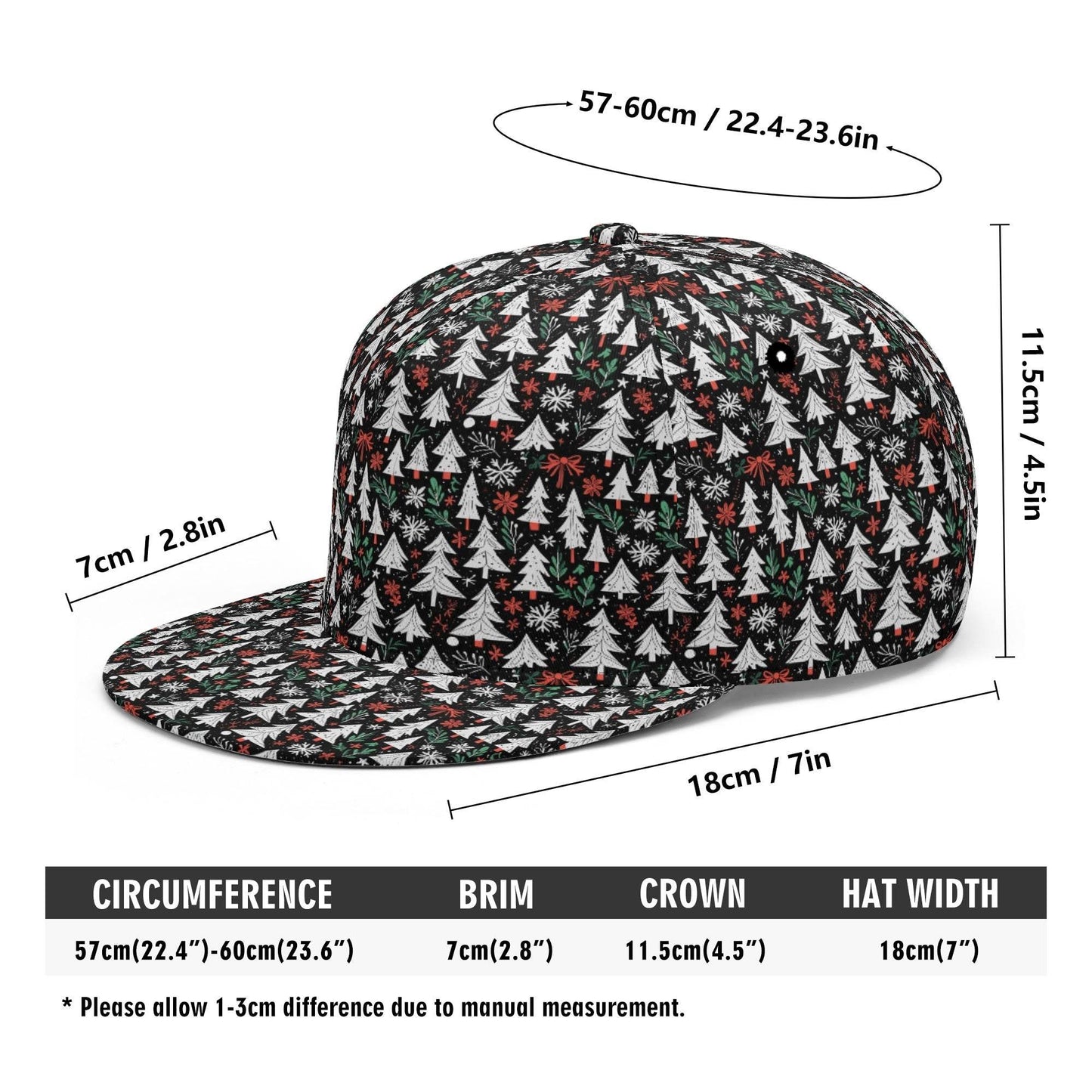 Christmas Tree Unisex Classic Snapbacks - DeRose Seasonal