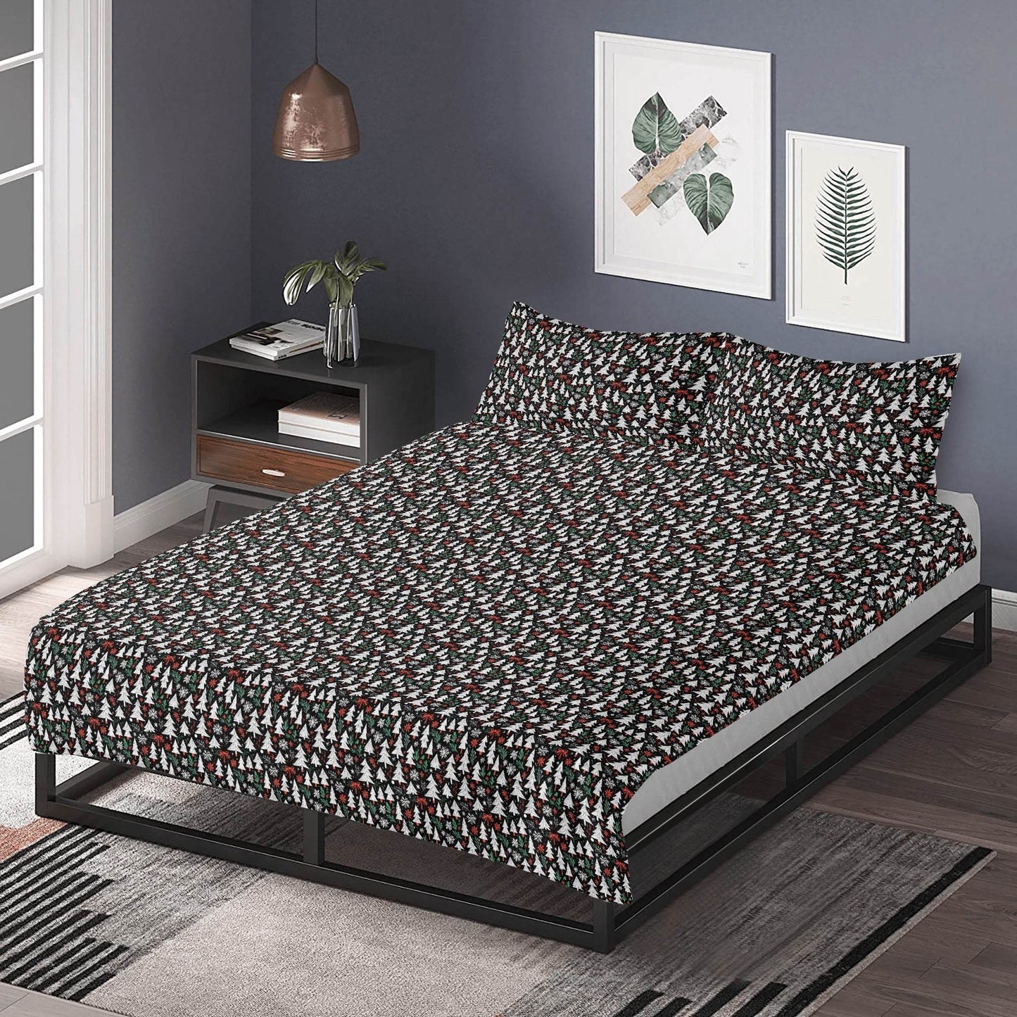 Christmas Trees 3 Pcs Beddings - DeRose Seasonal