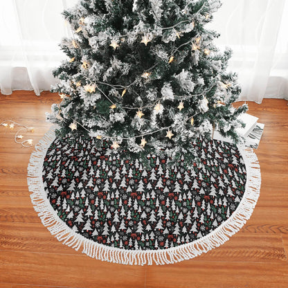Christmas Trees Fringed Christmas Tree Skirts - DeRose Seasonal