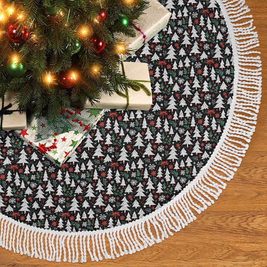 Christmas Trees Fringed Christmas Tree Skirts - DeRose Seasonal