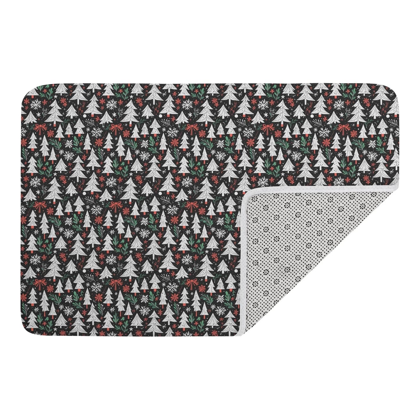 Christmas Trees Plush Indoor Doormat - DeRose Seasonal