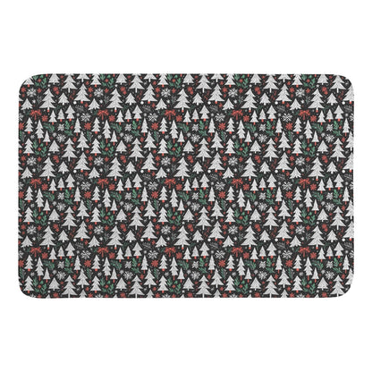Christmas Trees Plush Indoor Doormat - DeRose Seasonal