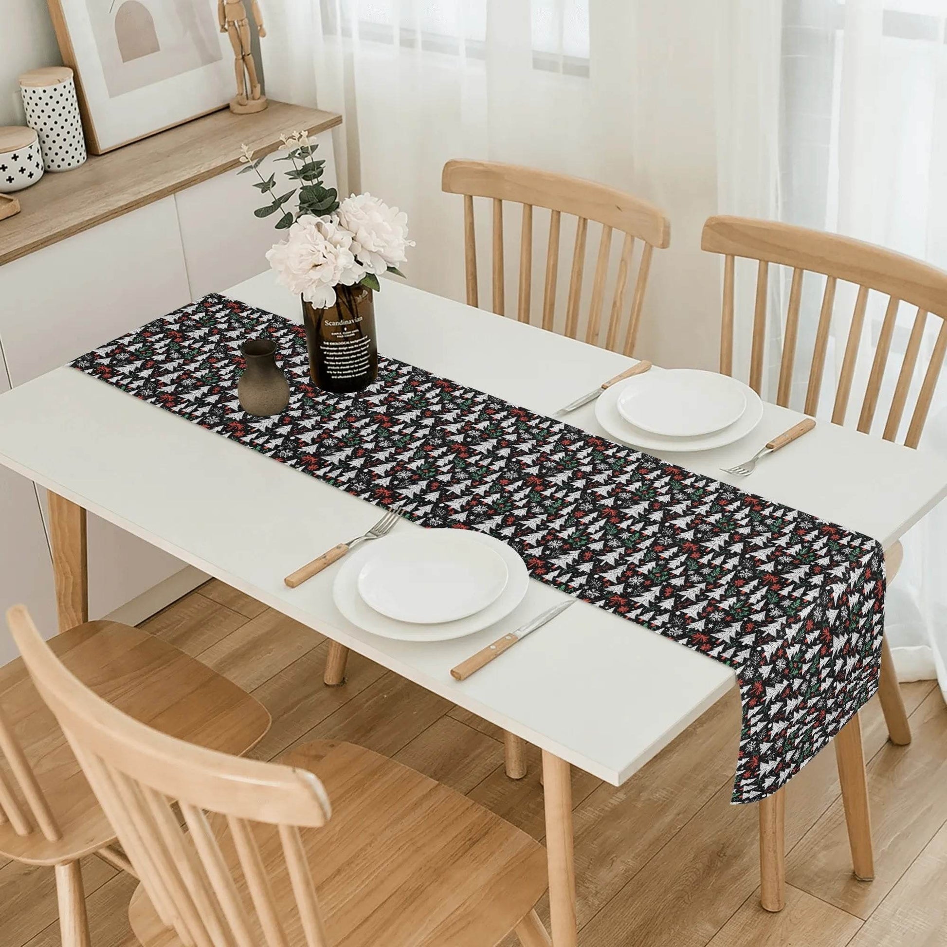 Christmas Trees Polyester Table Runner - DeRose Seasonal