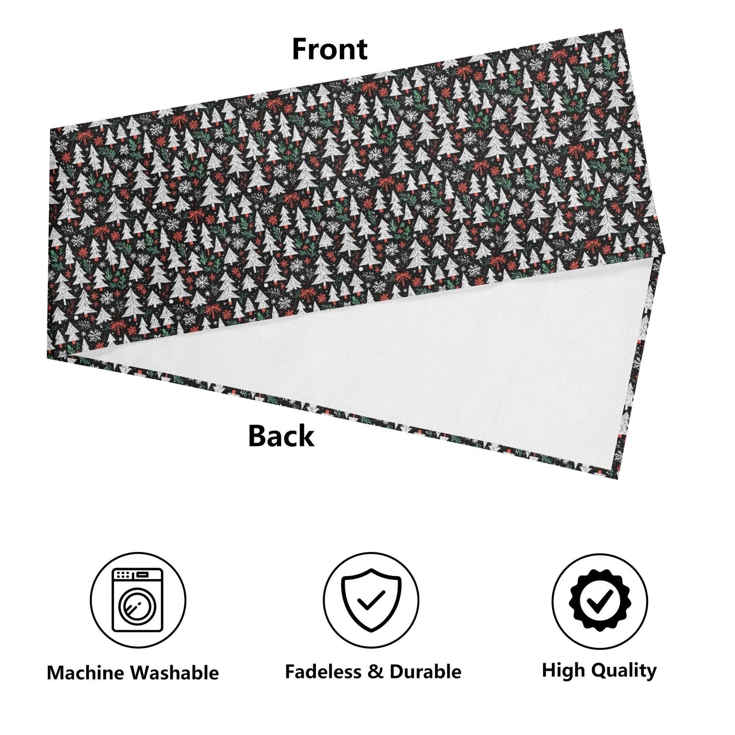 Christmas Trees Polyester Table Runner - DeRose Seasonal