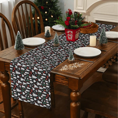 Christmas Trees Polyester Table Runner - DeRose Seasonal