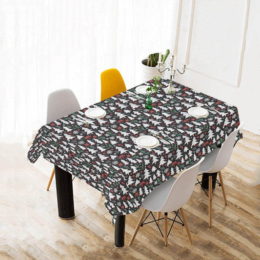 Christmas Trees Polyester Tablecloth Polyester Tablecloth 70"x 52" DeRose Seasonal