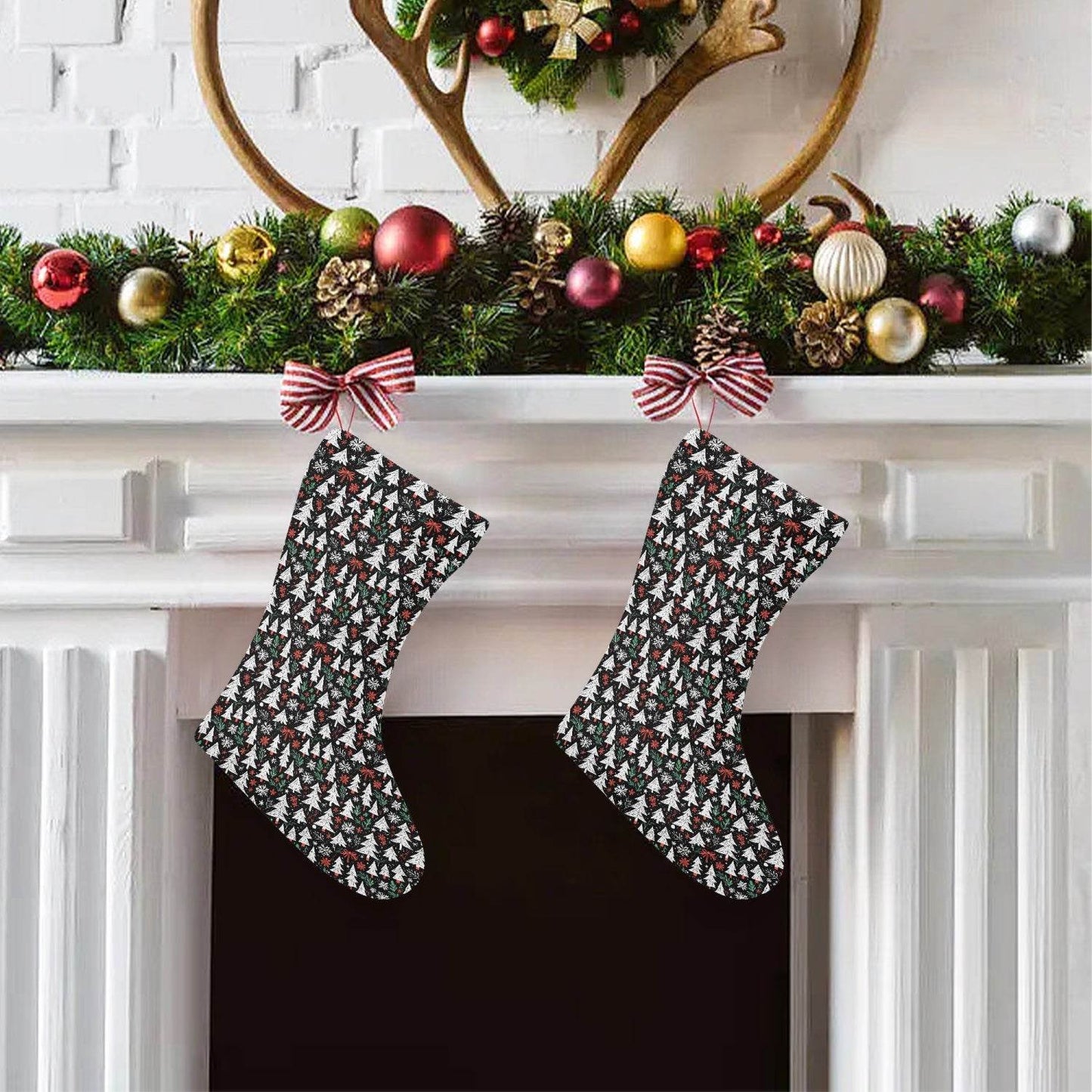 Christmas Trees Santa Stockings - BUY ONE GET ONE FREE -BOGO - DeRose Seasonal
