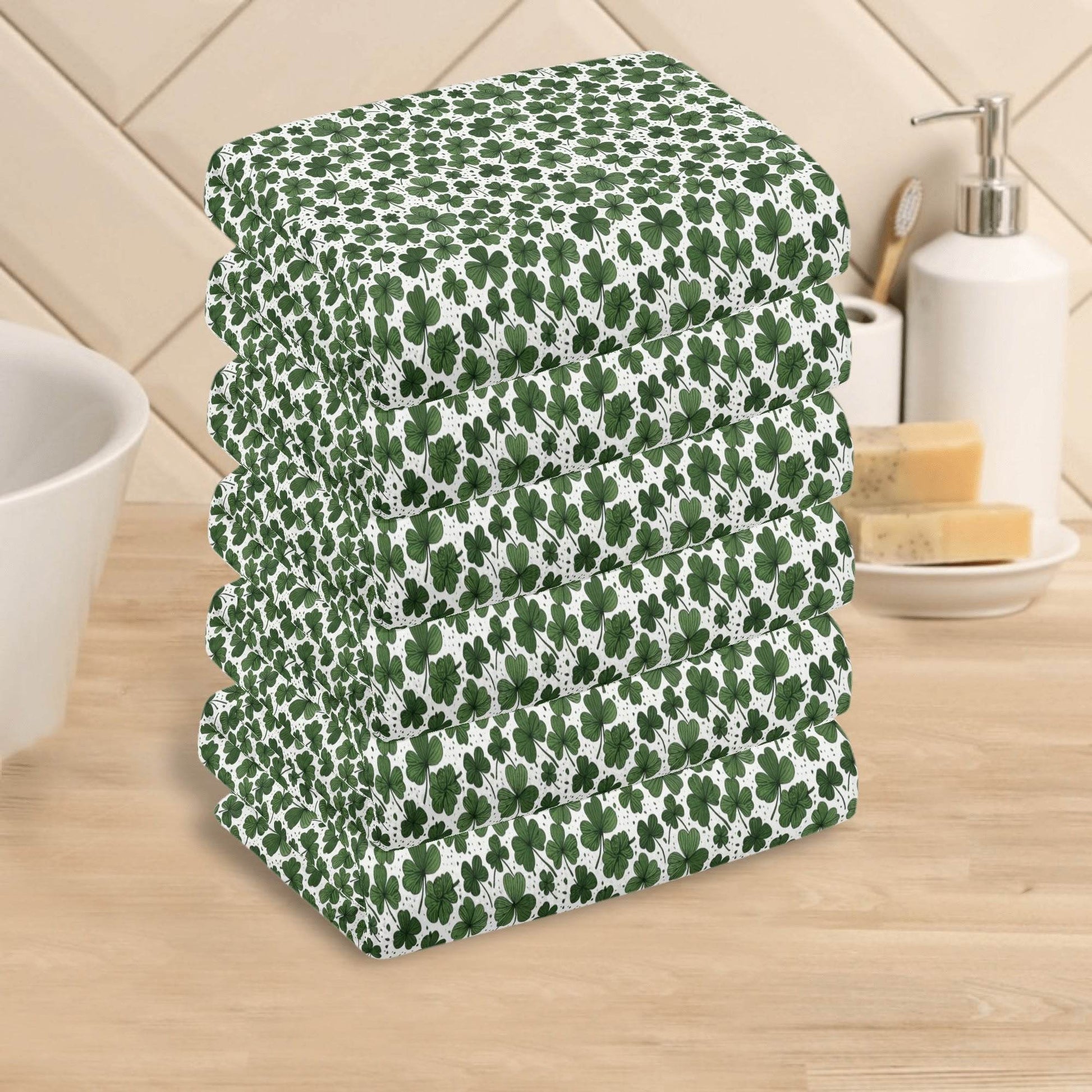 Clover Hand Towels (6 Pcs) - DeRose Seasonal