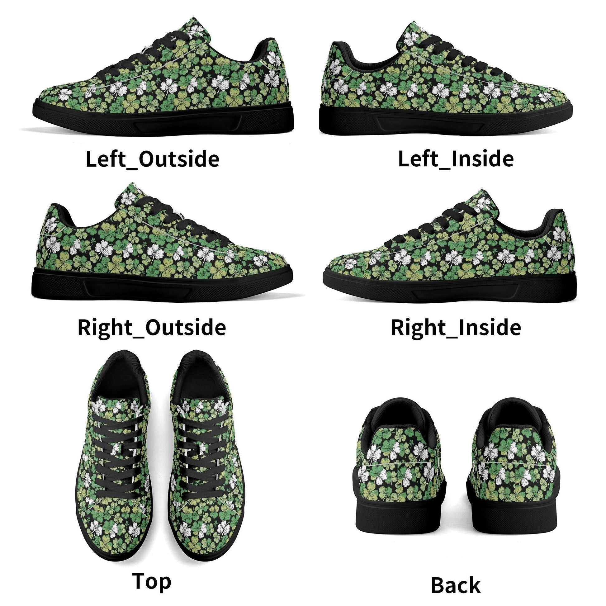 Clover Patch Adult Lightweight Brand Low Top Leather Shoes - DeRose Seasonal