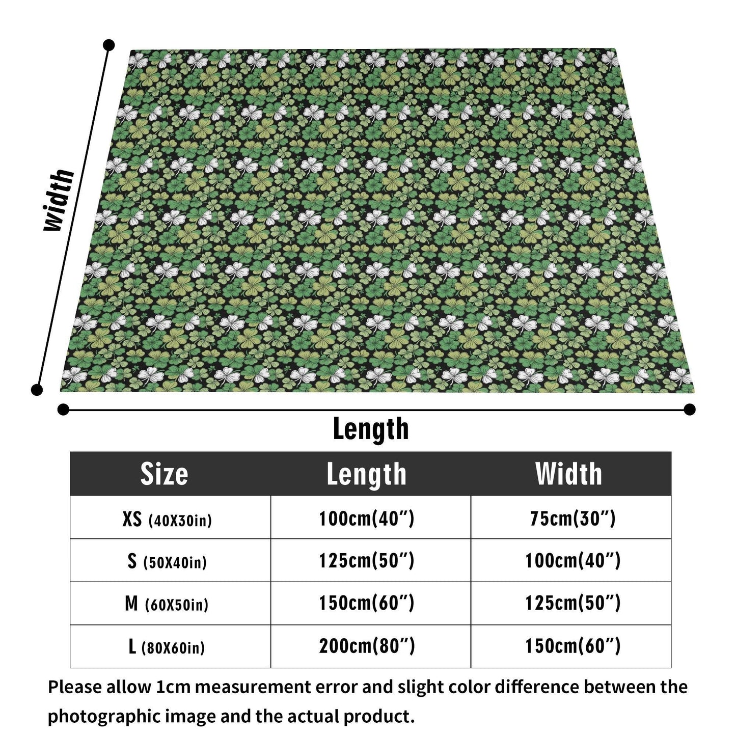 Clover Patch Flannel Breathable Blanket 4 Sizes - DeRose Seasonal