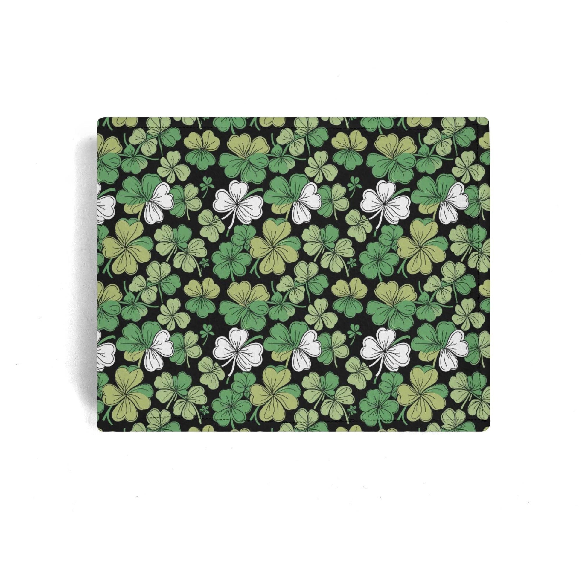 Clover Patch Leather Men's Folded Wallet - DeRose Seasonal