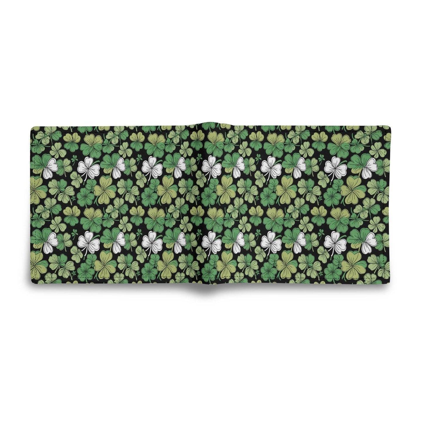 Clover Patch Leather Men's Folded Wallet - DeRose Seasonal