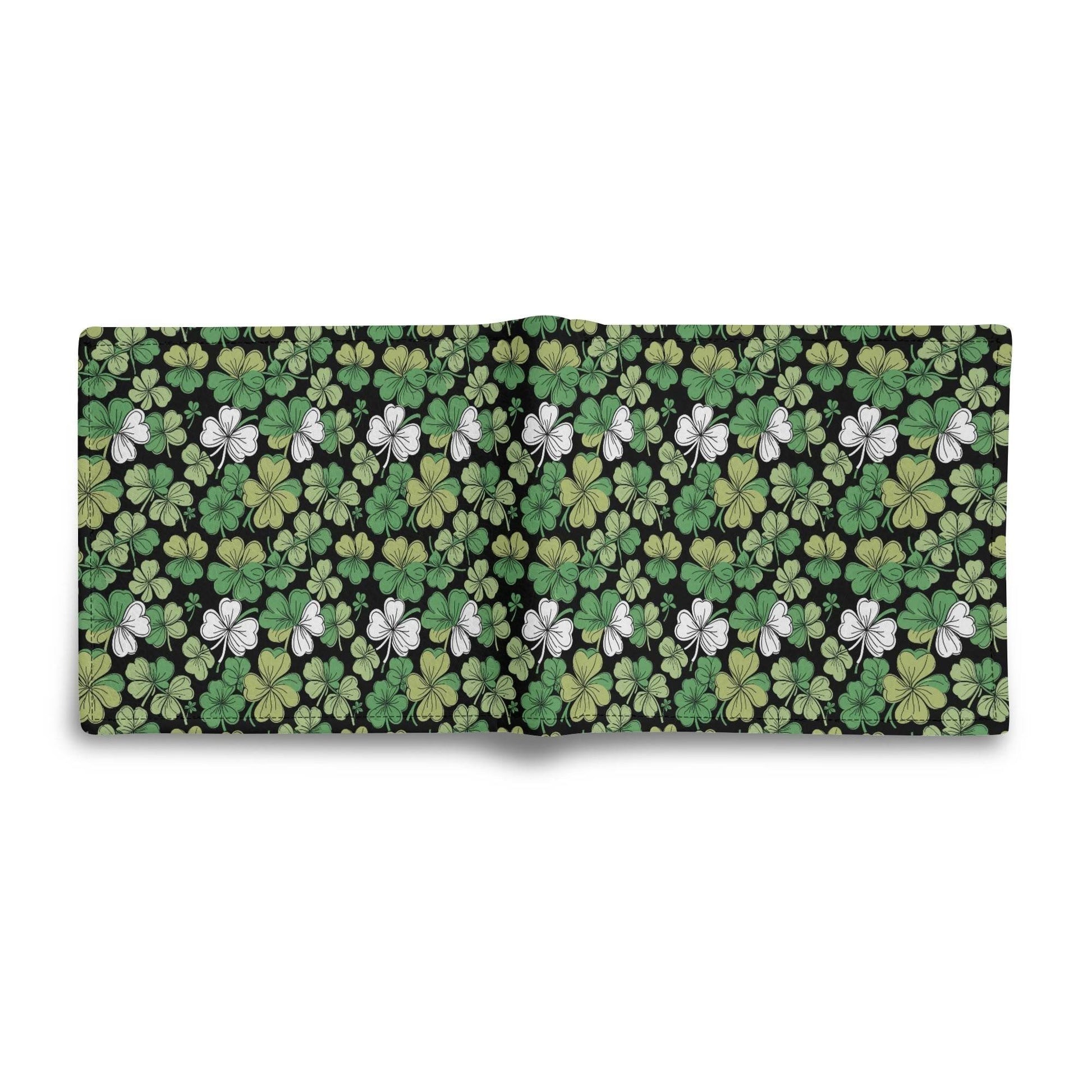 Clover Patch Leather Men's Folded Wallet - DeRose Seasonal