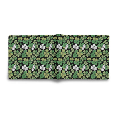 Clover Patch Leather Men's Folded Wallet - DeRose Seasonal
