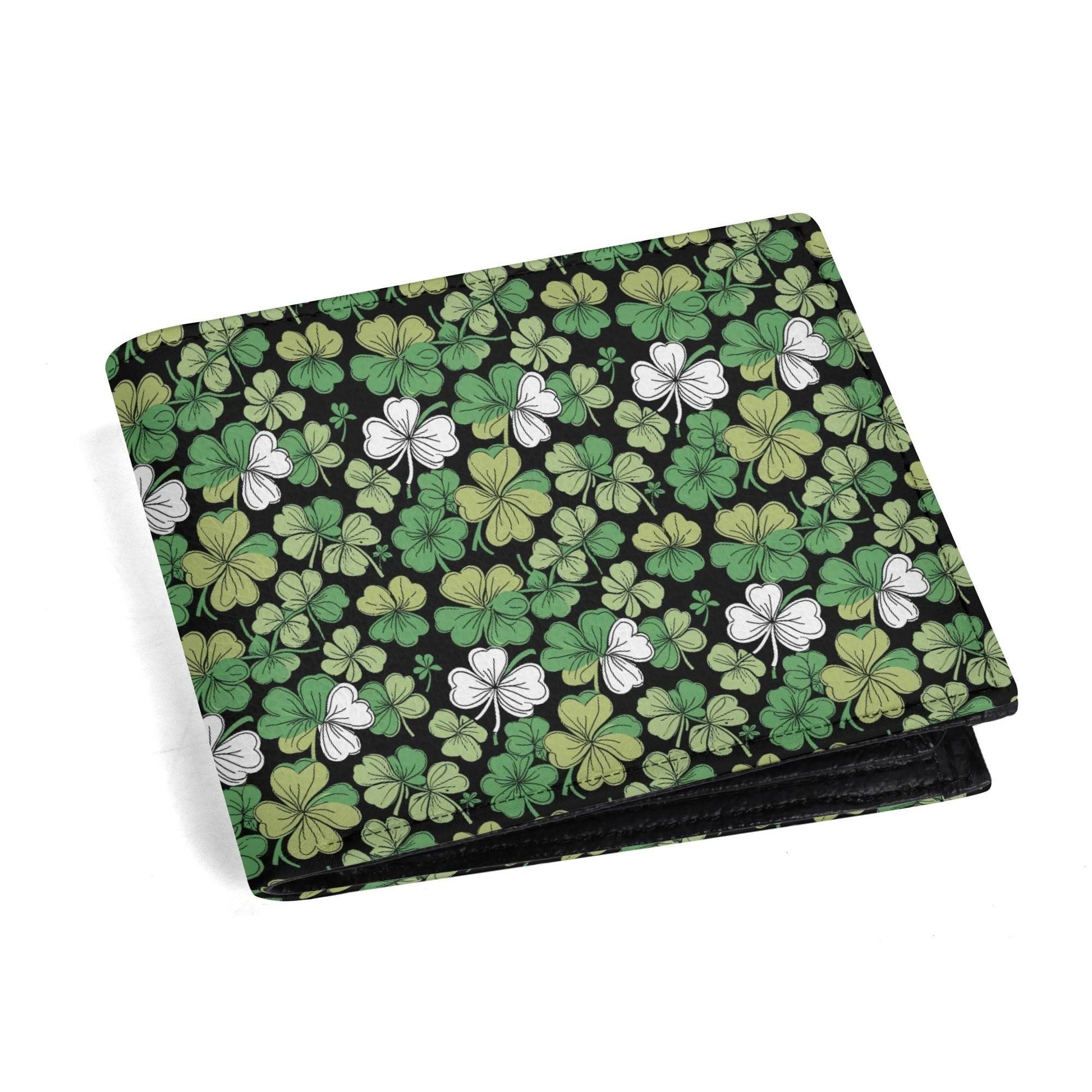 Clover Patch Leather Men's Folded Wallet - DeRose Seasonal