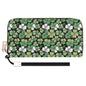 Clover Patch Leather Women's Zipper Wristlet Wallet - DeRose Seasonal