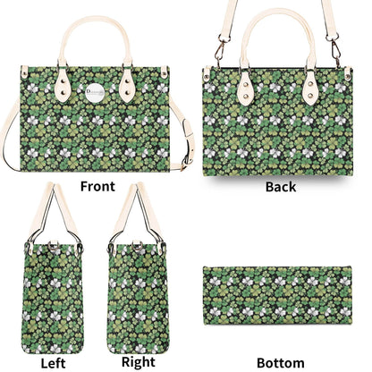 Clover Patch Luxury Women Leather Handbag (3 sizes) - DeRose Seasonal