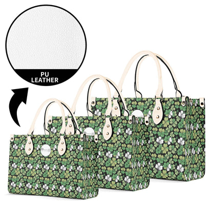 Clover Patch Luxury Women Leather Handbag (3 sizes) - DeRose Seasonal