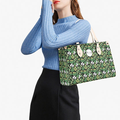 Clover Patch Luxury Women Leather Handbag (3 sizes) - DeRose Seasonal