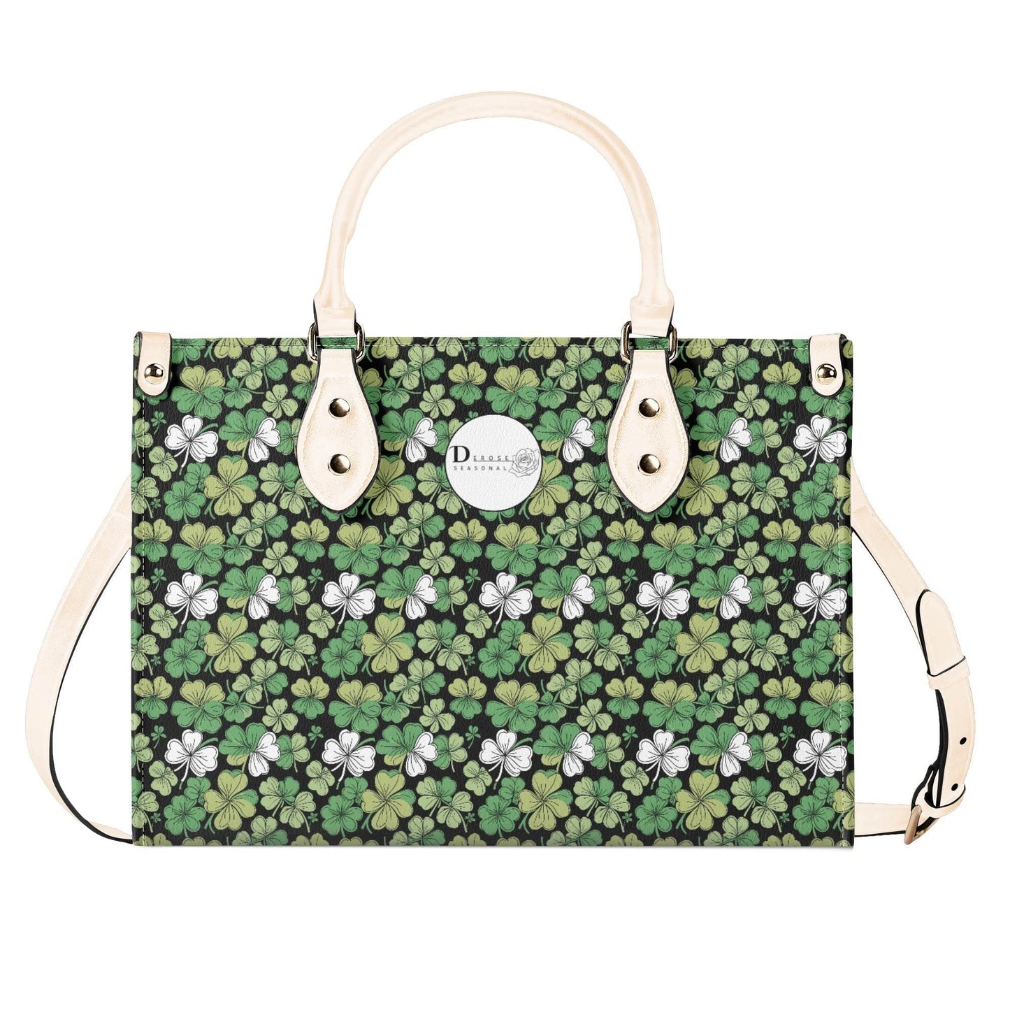 Clover Patch Luxury Women Leather Handbag (3 sizes) - DeRose Seasonal