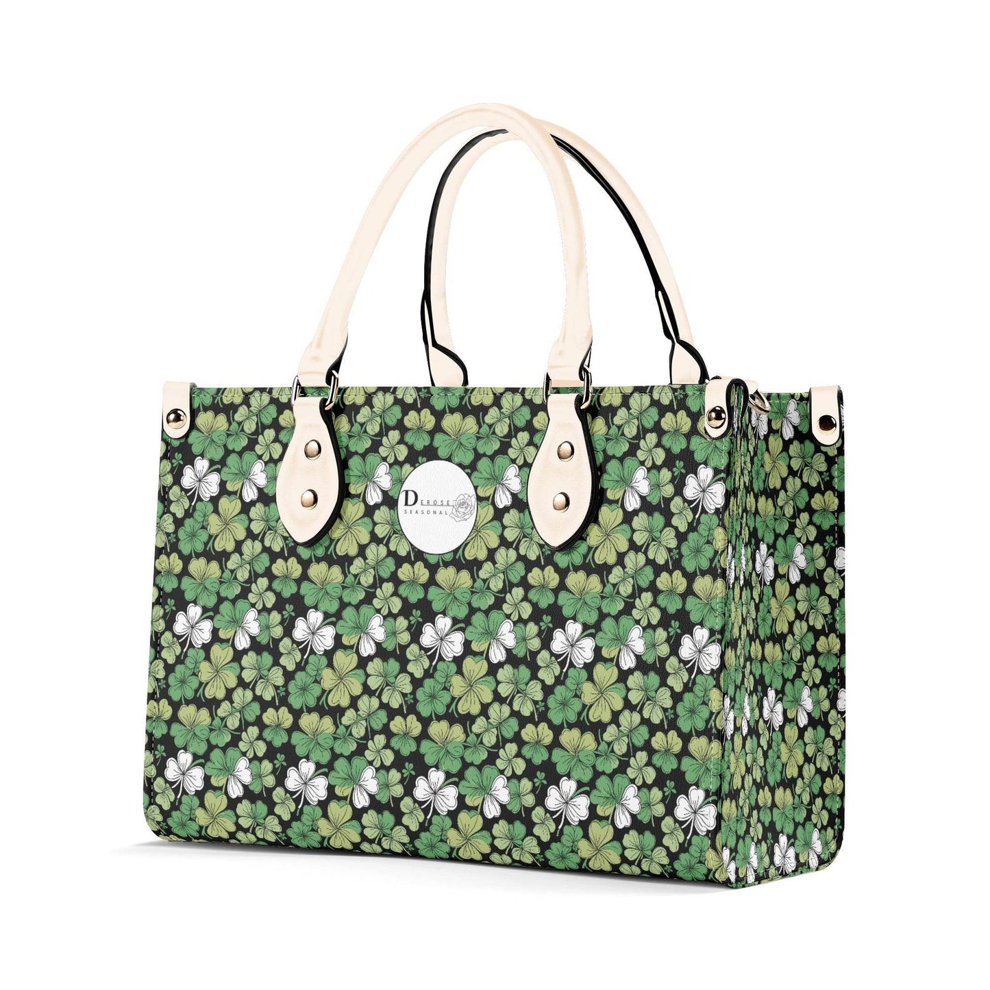 Clover Patch Luxury Women Leather Handbag (3 sizes) - DeRose Seasonal