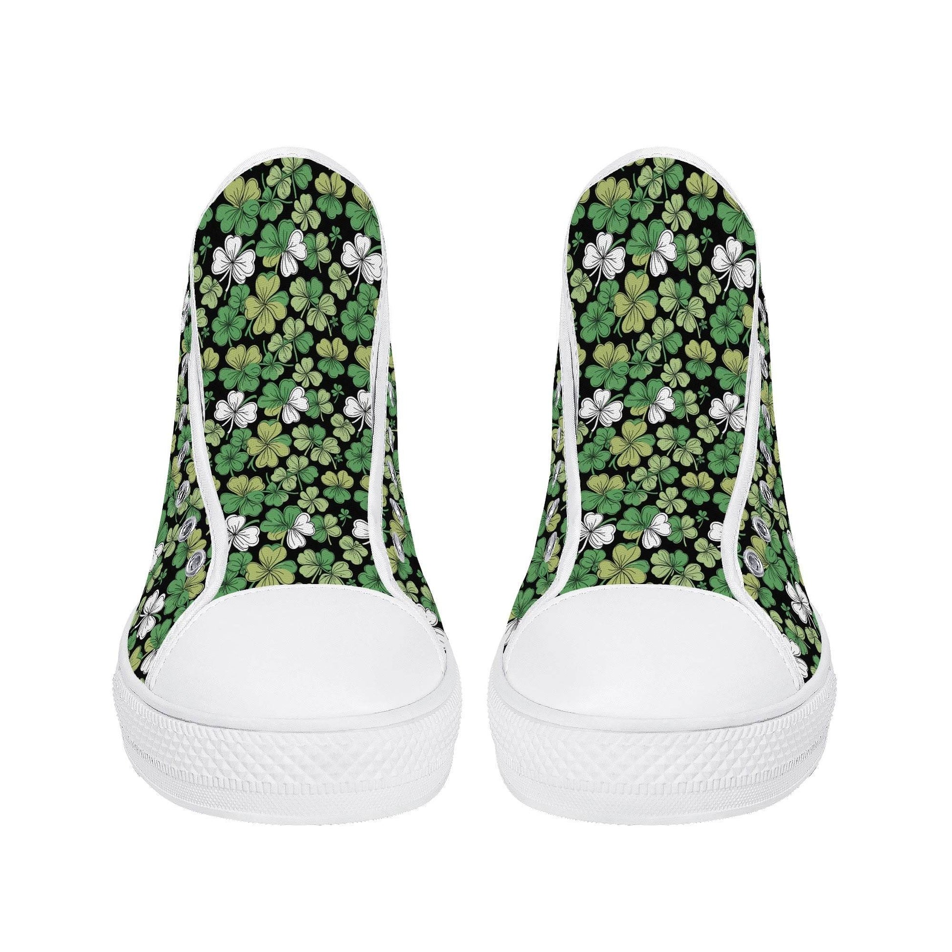 Clover Patch Men's High Top Canvas Shoes - DeRose Seasonal