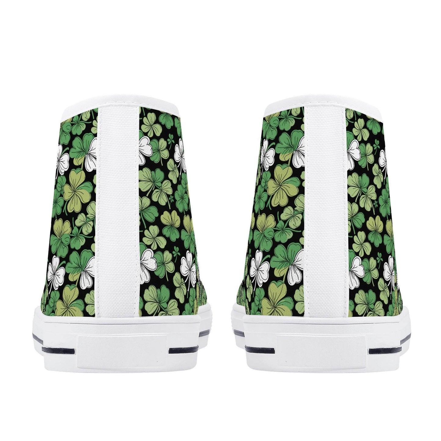 Clover Patch Men's High Top Canvas Shoes - DeRose Seasonal