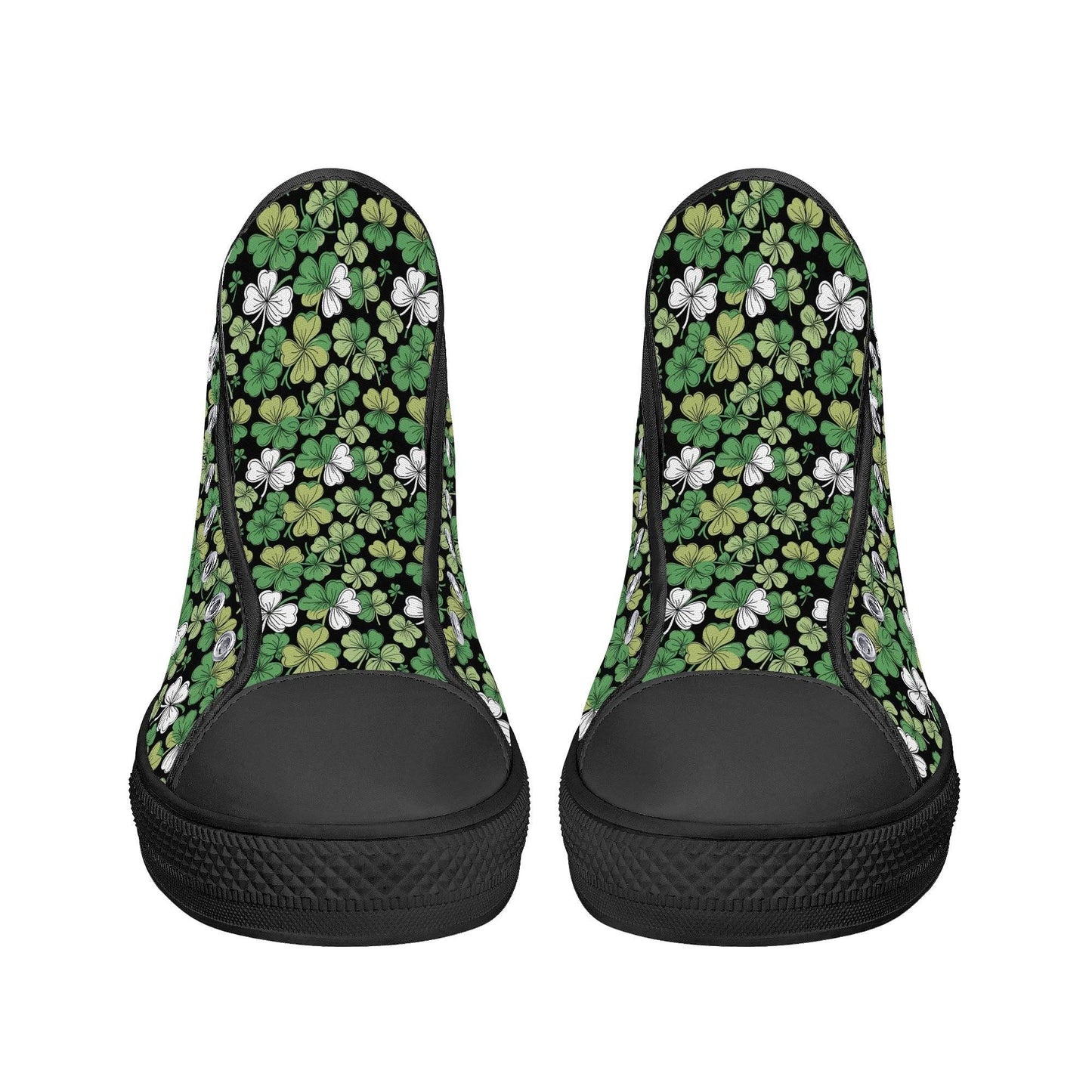 Clover Patch Men's High Top Canvas Shoes - DeRose Seasonal