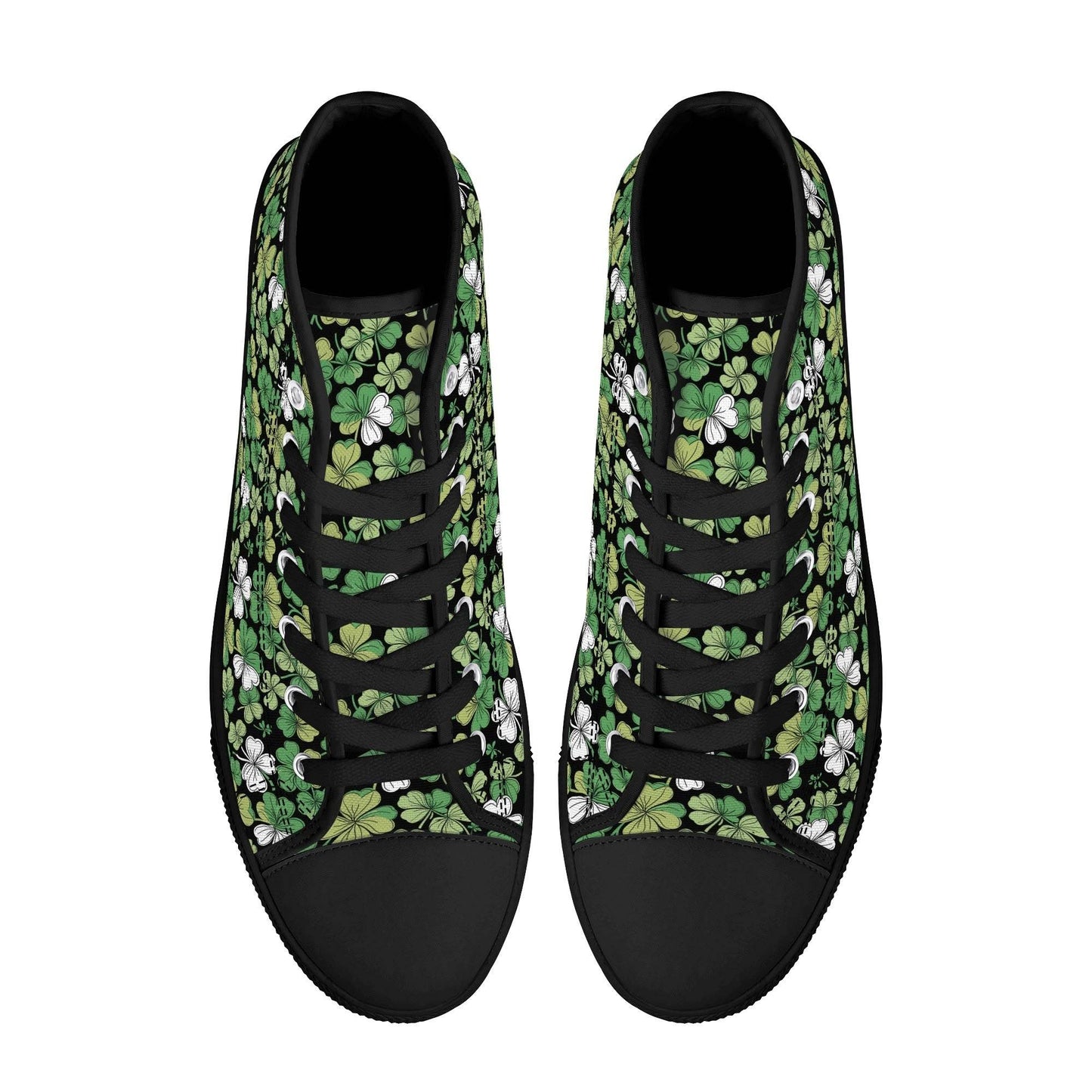 Clover Patch Men's High Top Canvas Shoes - DeRose Seasonal