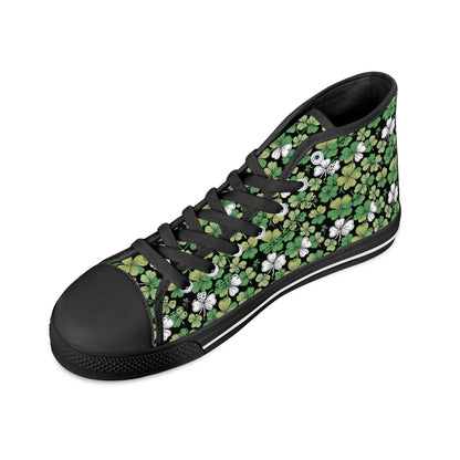 Clover Patch Men's High Top Canvas Shoes - DeRose Seasonal