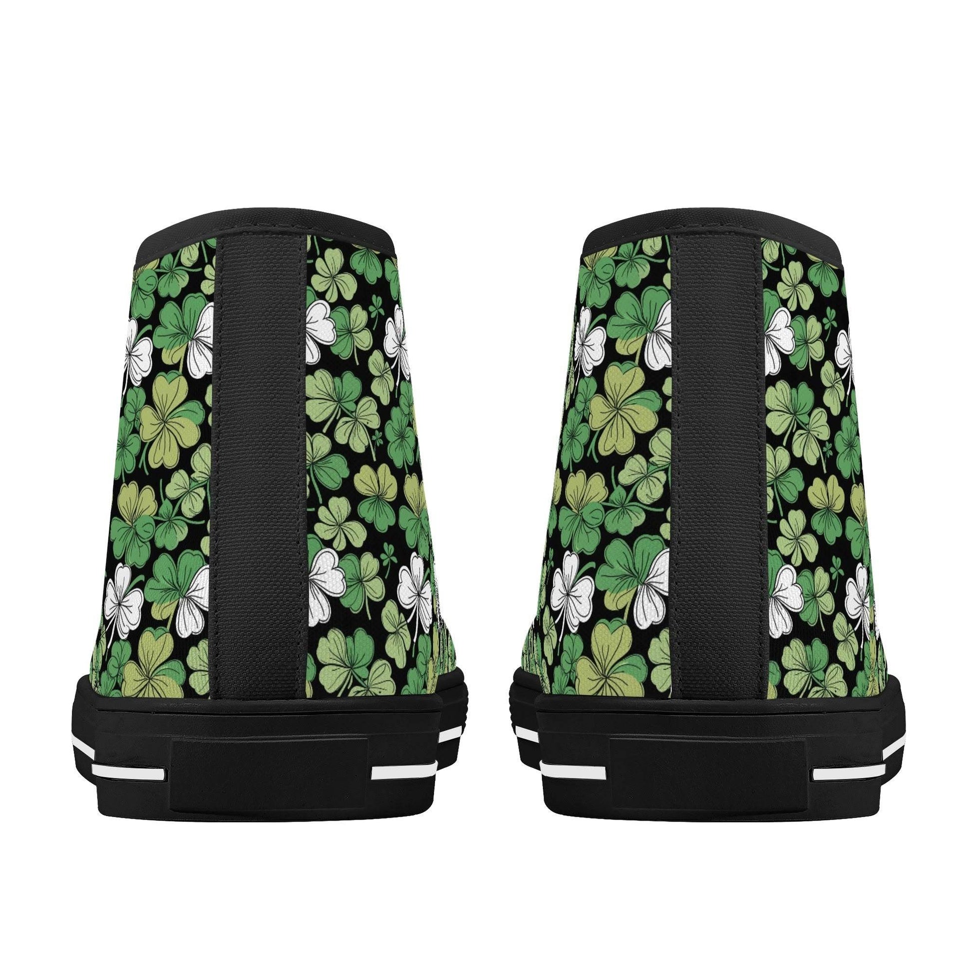 Clover Patch Men's High Top Canvas Shoes - DeRose Seasonal