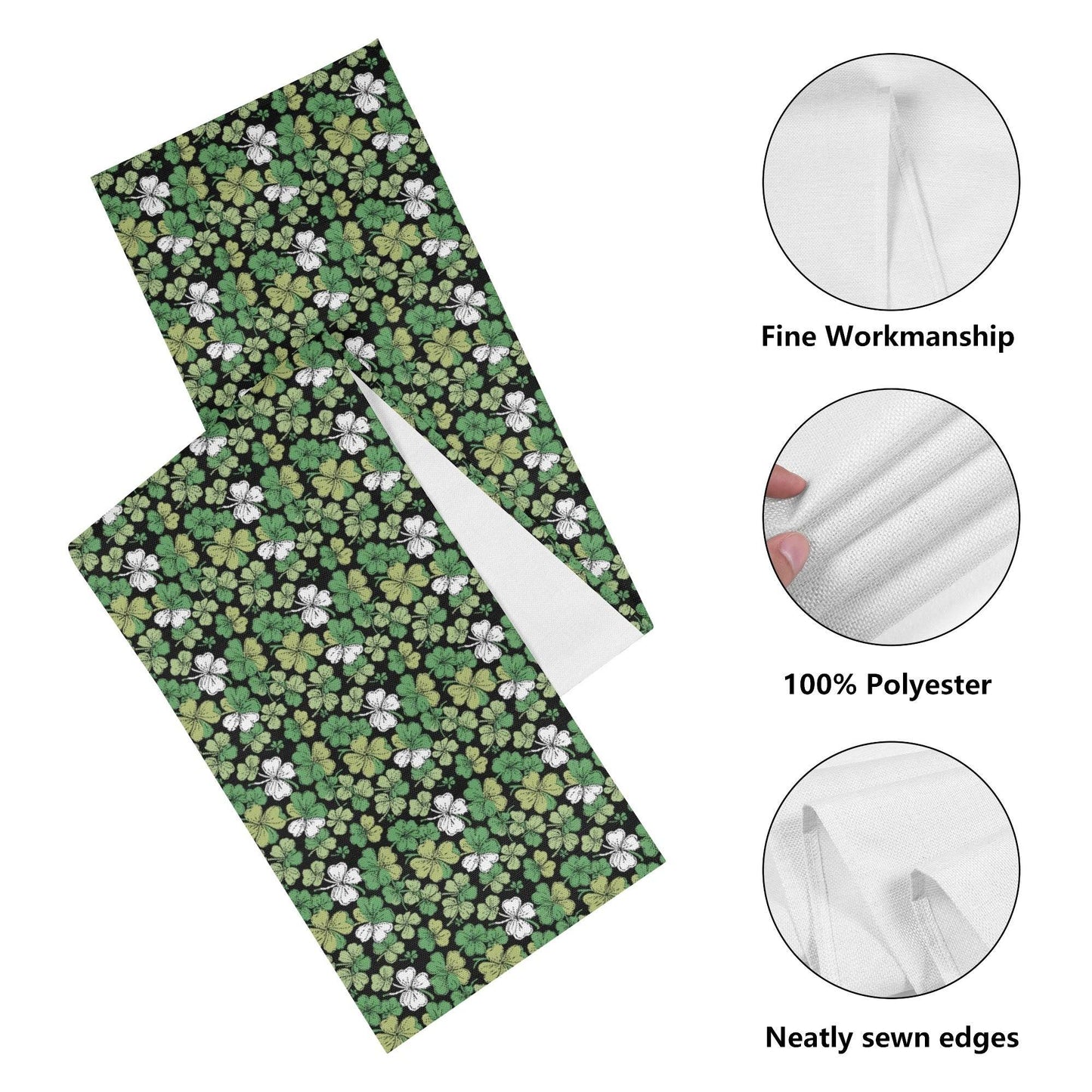 Clover Patch Polyester Table Runner - DeRose Seasonal