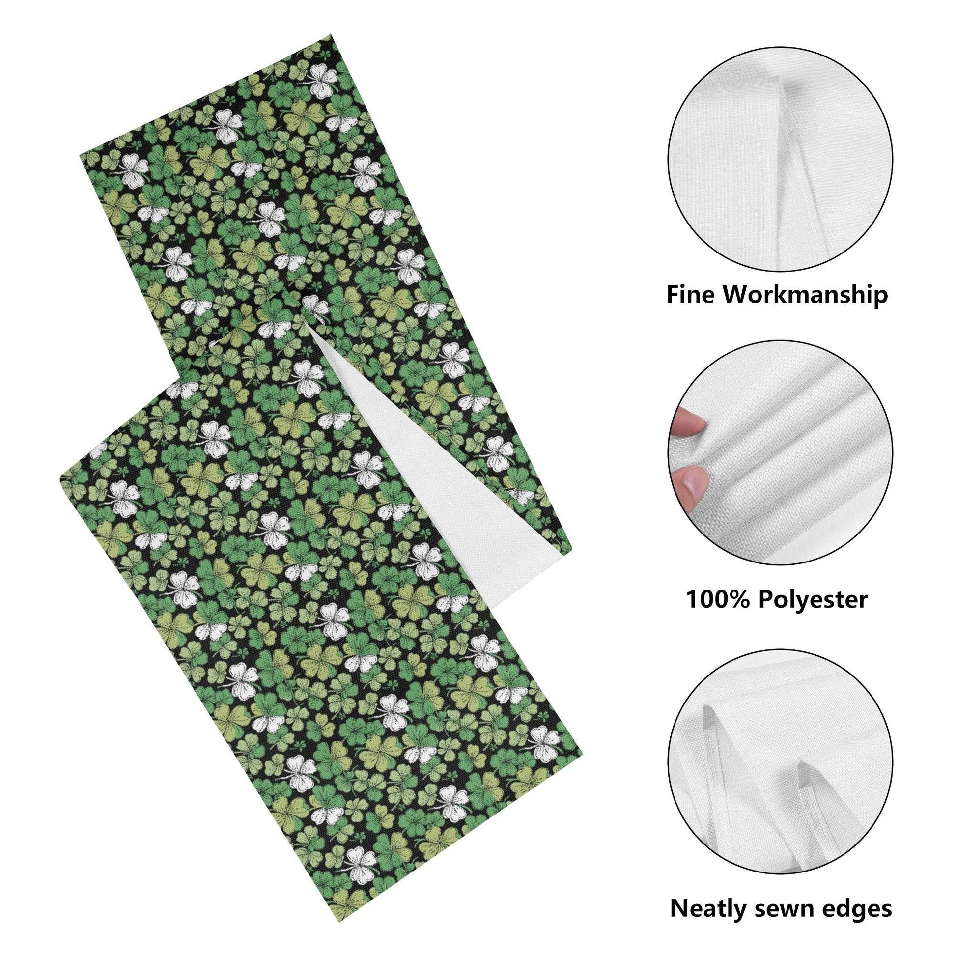 Clover Patch Polyester Table Runner - DeRose Seasonal