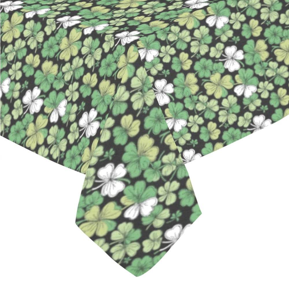 Clover Patch Polyester Tablecloth Polyester Tablecloth 70"x 52" DeRose Seasonal