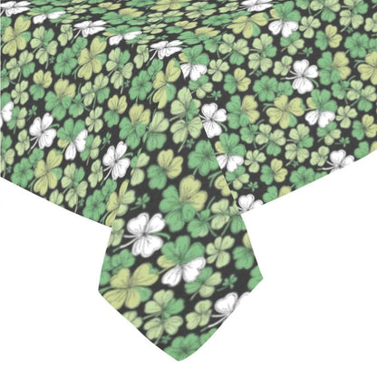 Clover Patch Polyester Tablecloth Polyester Tablecloth 70"x 52" DeRose Seasonal
