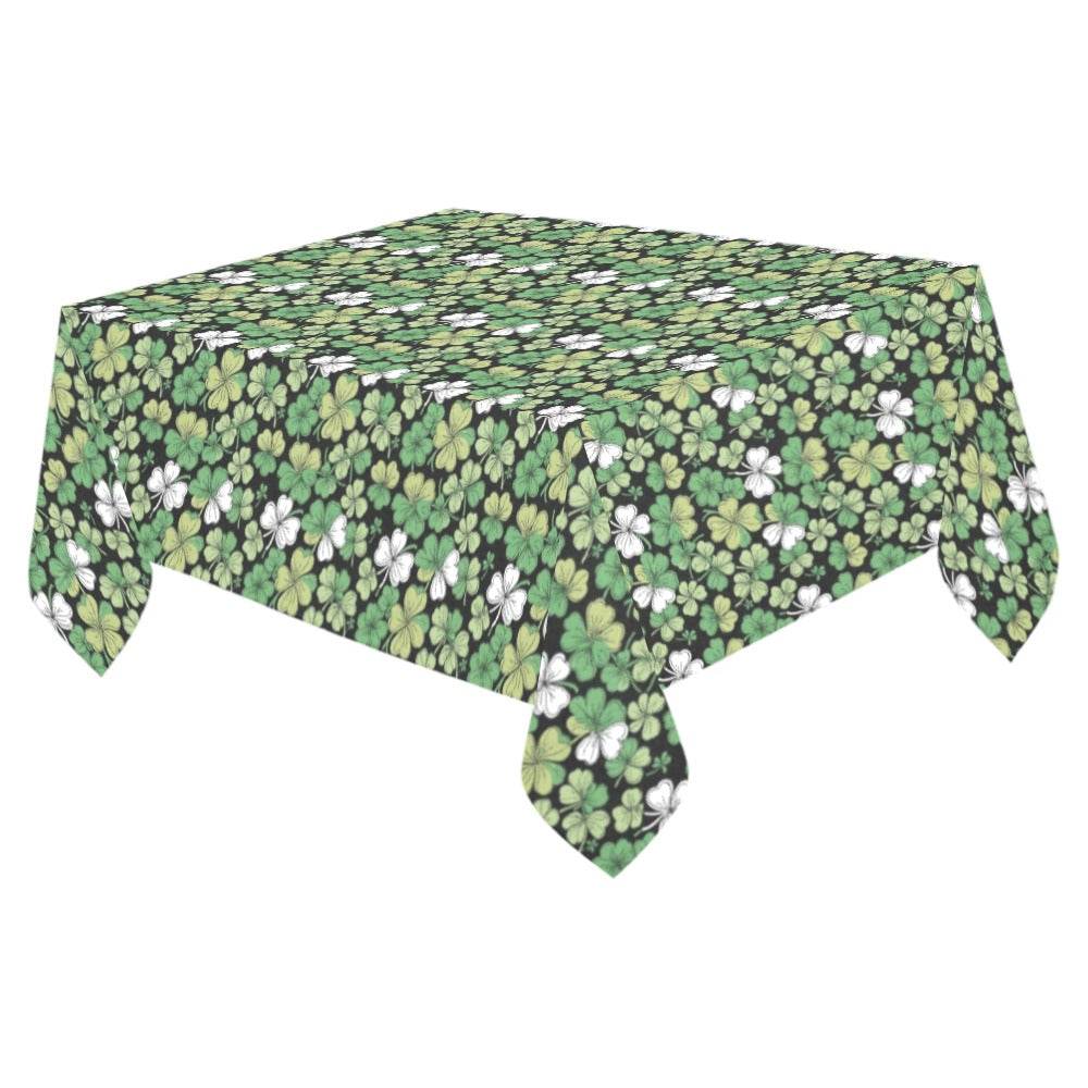 Clover Patch Polyester Tablecloth Polyester Tablecloth 70"x 52" DeRose Seasonal