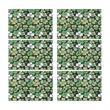 Clover Patch Table Placemat (set of 6) Placemats 12" x 18" (Set of 6) DeRose Seasonal