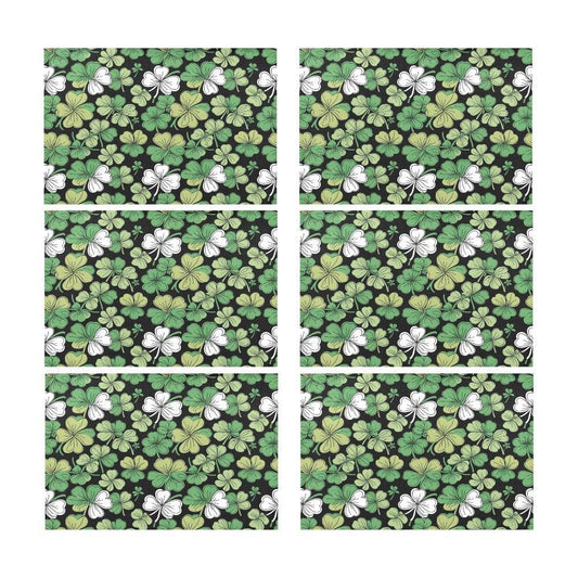 Clover Patch Table Placemat (set of 6) Placemats 12" x 18" (Set of 6) DeRose Seasonal