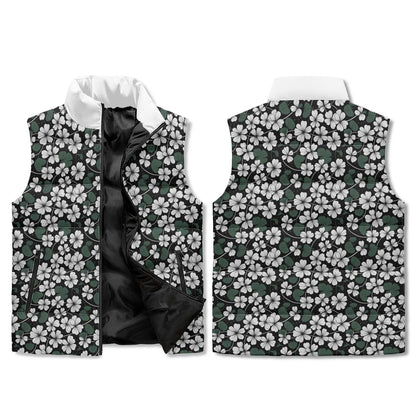 Clover Patch Unisex Lightweight Stand Collar Zip Up Puffer Vest - DeRose Seasonal