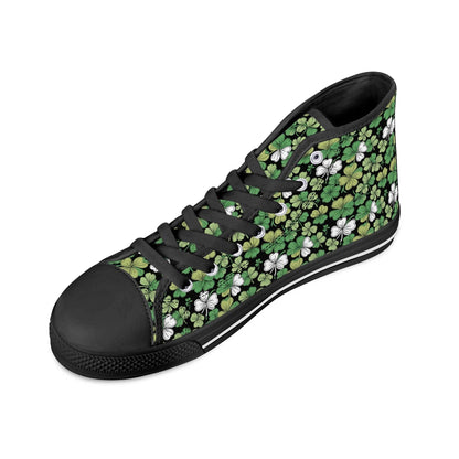 Clover Patch Women's High Top Canvas Shoes - DeRose Seasonal