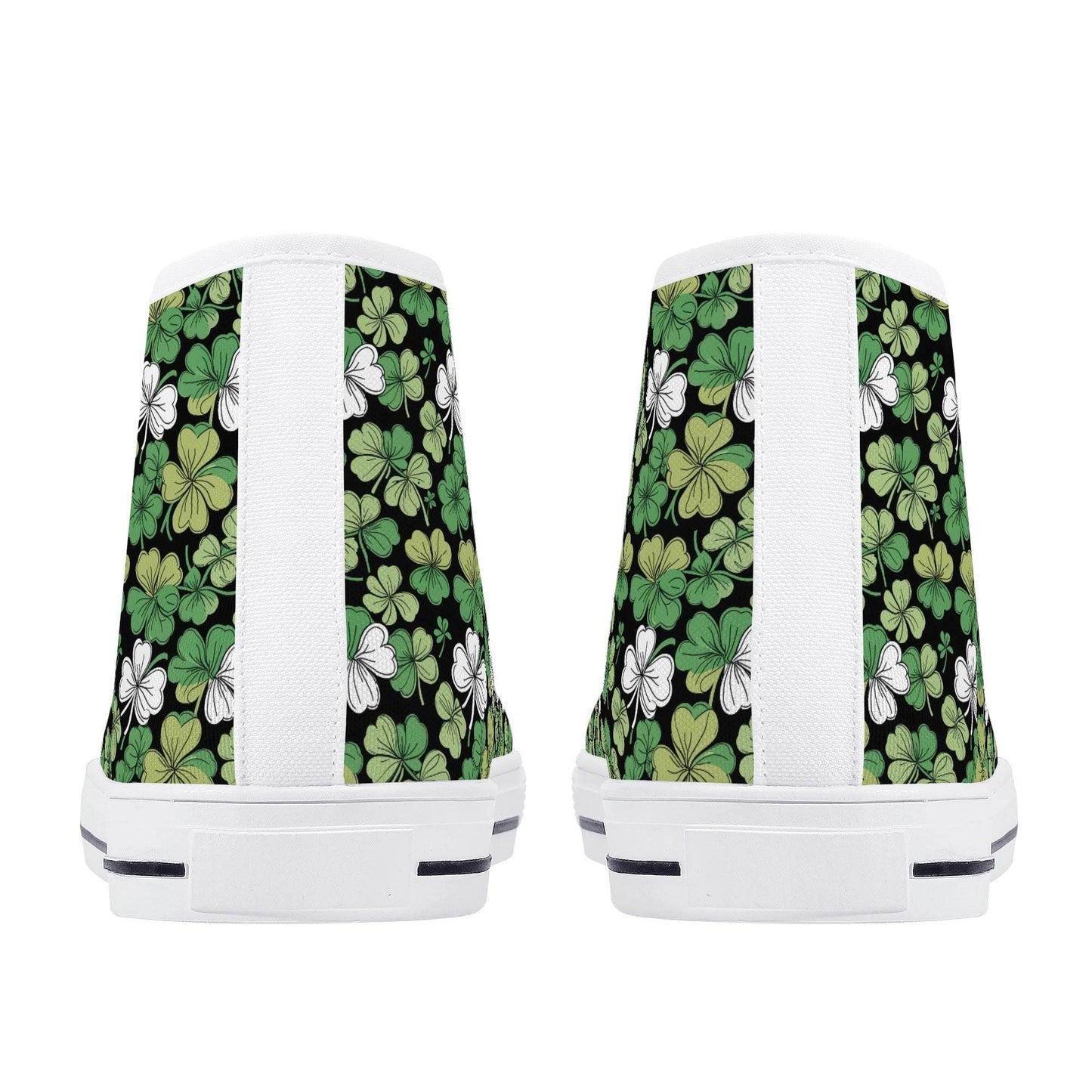 Clover Patch Women's High Top Canvas Shoes - DeRose Seasonal