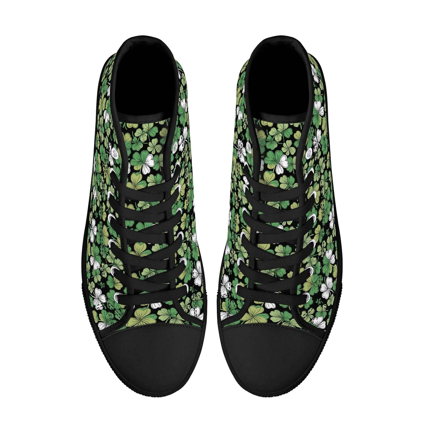 Clover Patch Women's High Top Canvas Shoes - DeRose Seasonal